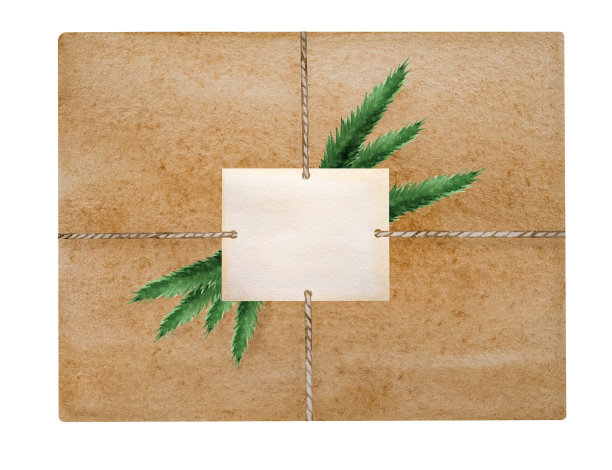 漂亮的画盒子与礼物。特写镜头图片下载