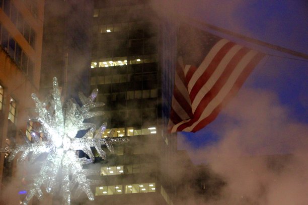 星条旗和雪花图片下载