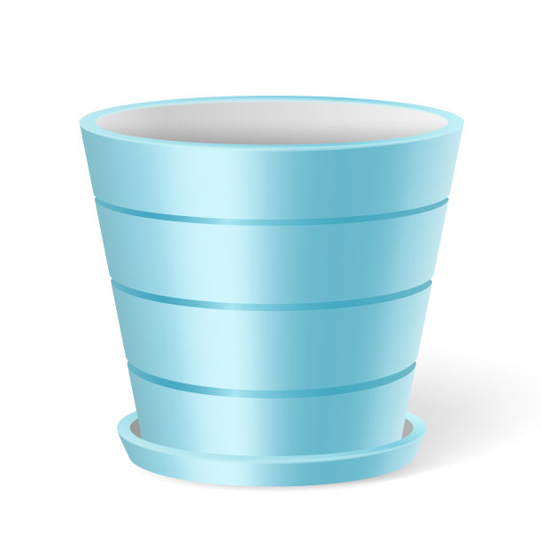 用于家庭园艺或室内设计的空陶瓷花盆图片下载