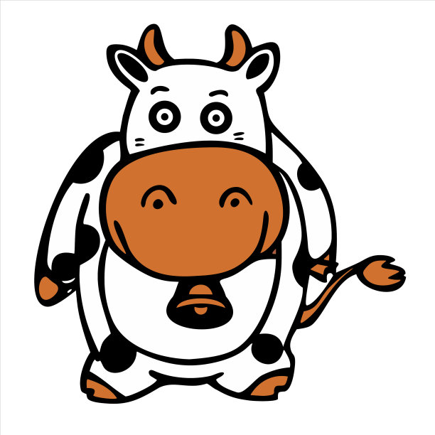 可爱的卡通牛图片下载