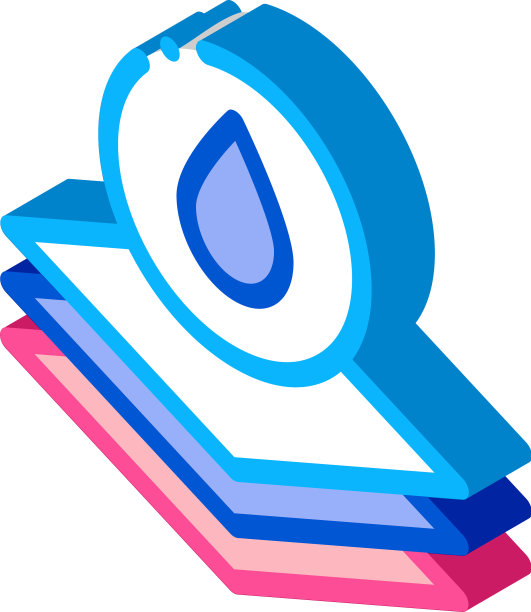 吸水层等距图标图片下载