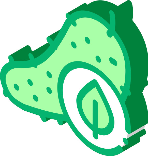 黄瓜叶等距图标图片下载