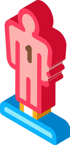 玩家雕像等距图标图片下载