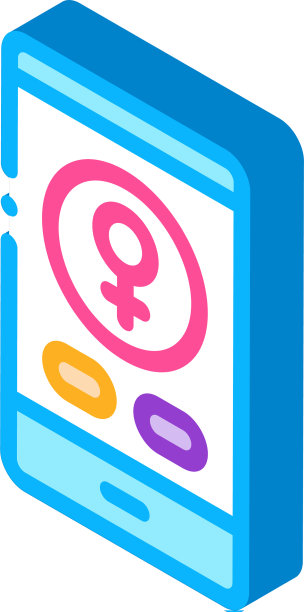 电话呼叫女性等距图标图片下载