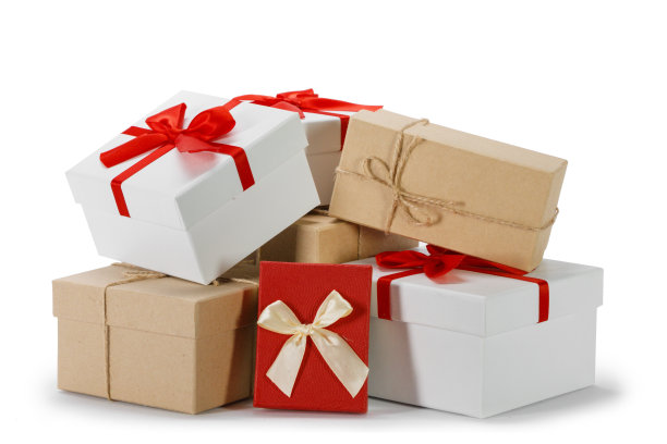 白色背景的礼品盒图片下载