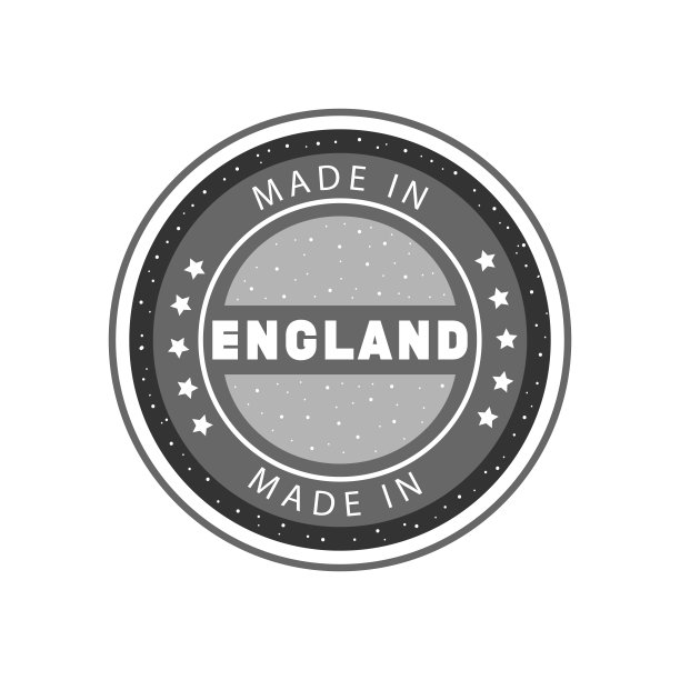 英国制造黑色垃圾圆形邮票图片下载