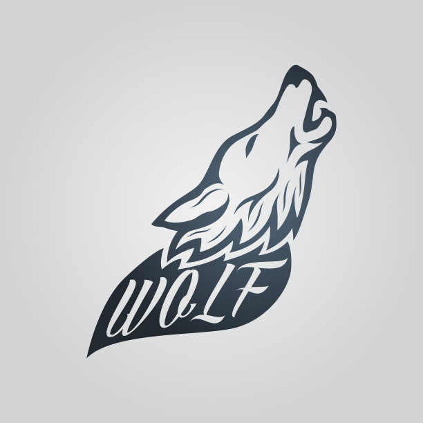 狼纹身图标标志图片下载