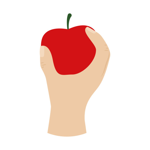 孤立的吃苹果图片下载