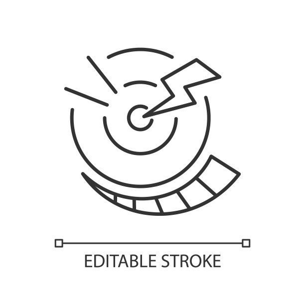 进行性疼痛线性图标图片下载