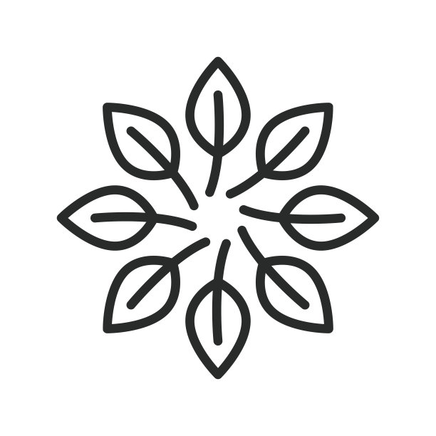 叶子图标矢量设计模板图片下载