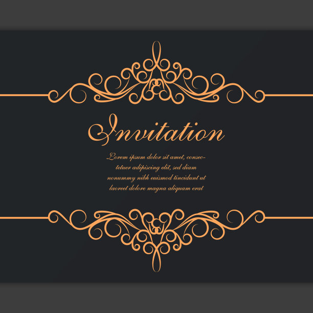 奢侈标志模板向量黄金古董花枝装饰。适用于皇室徽章、精品品牌、婚庆店、酒店标识。框架和图案背景。图片下载