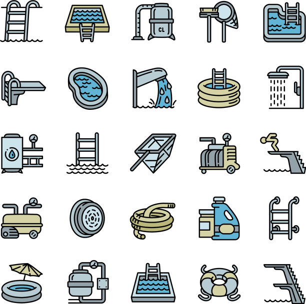 池设备图标设置轮廓样式图片下载