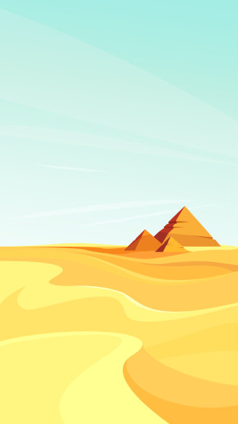 金字塔在沙漠。图片下载
