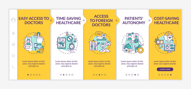 远程医疗有利于上船矢量模板图片下载