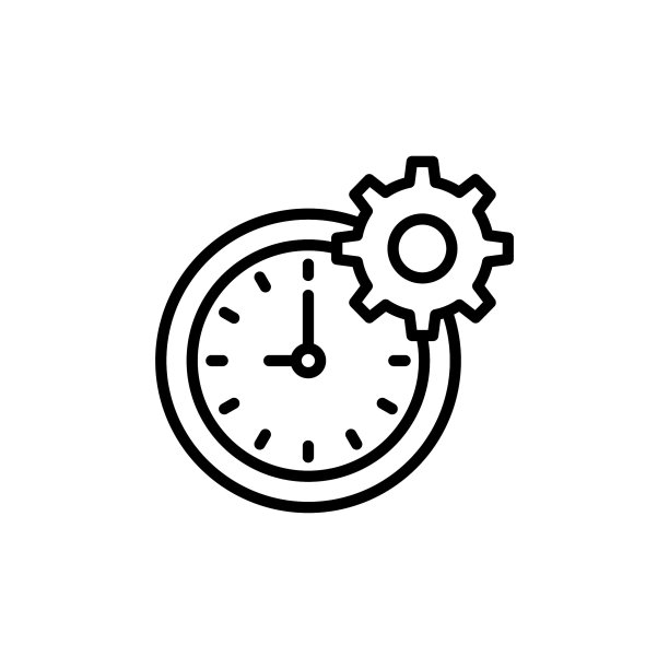 矢量时间管理图标 - 标志设计图片下载