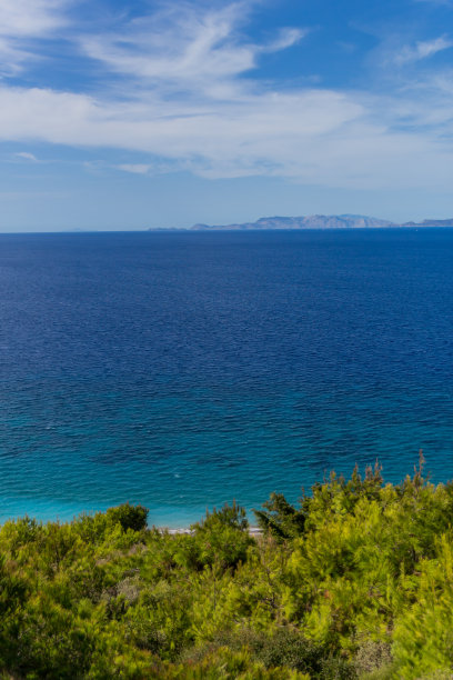 在地中海东部的希腊太阳岛度假的感觉-罗兹/希腊图片下载