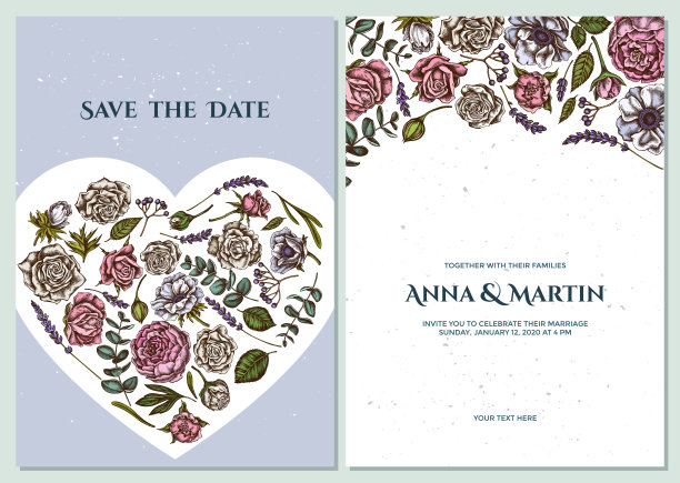 彩色玫瑰、银莲花、桉树、薰衣草、牡丹、荚蒾等图片下载