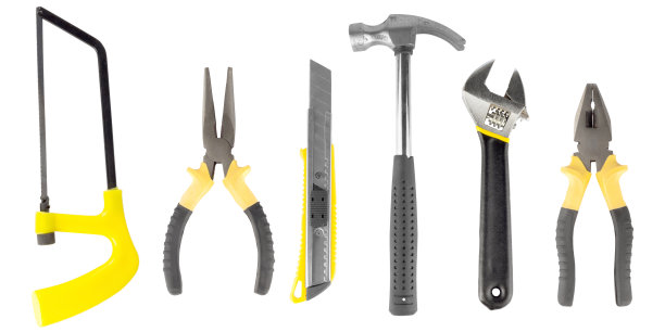 所有工具隔离在白色背景上图片下载