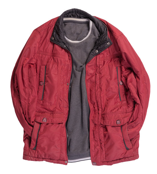 夹克和毛衣孤立在白色背景上图片下载