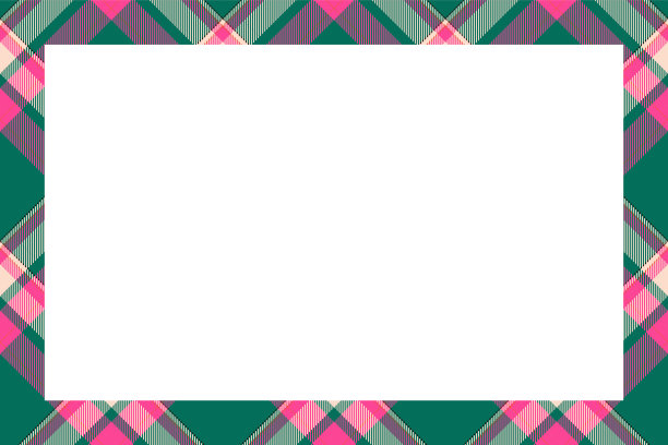复古框苏格兰边界图案复古图片下载