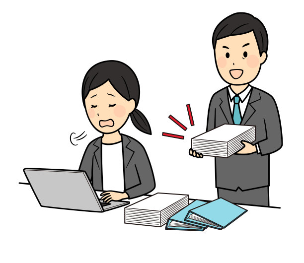 插图的女士与工作压力图片下载