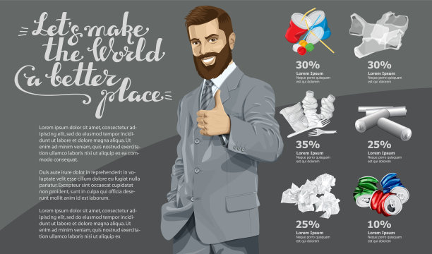 垃圾和人的回收利用图片下载