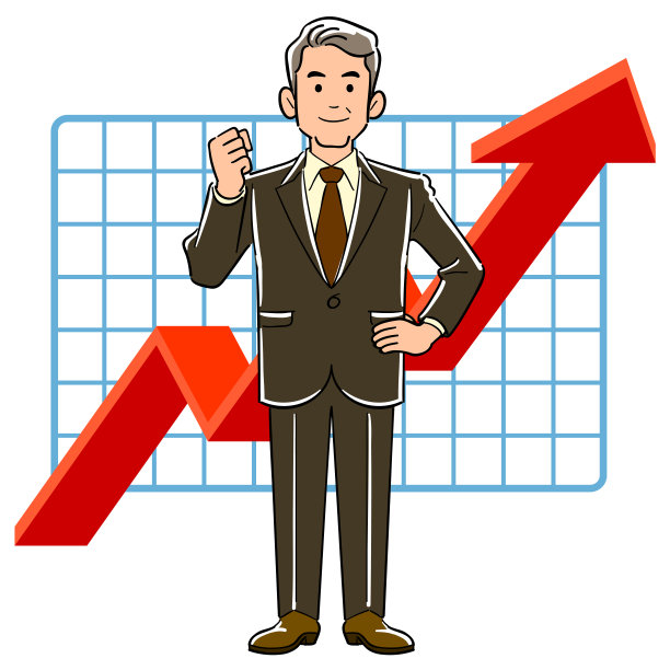 对经营业绩上升感到满意的年长商人图片下载