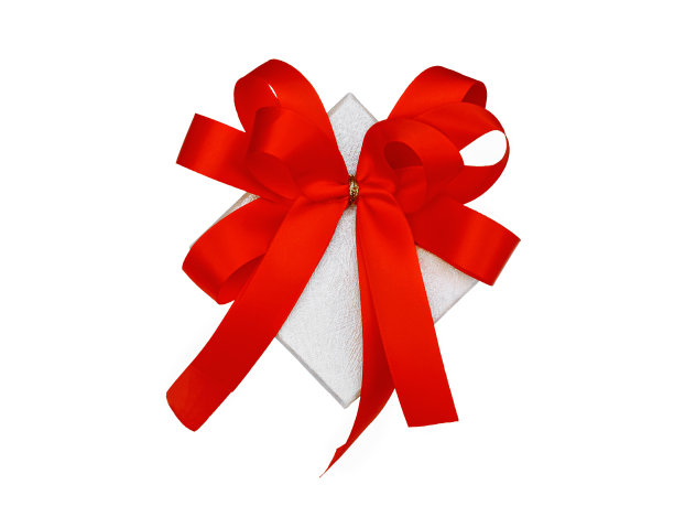 礼盒与rad弓隔离图片下载