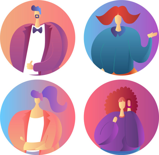 聪明人的肖像都是用手画平的图片下载