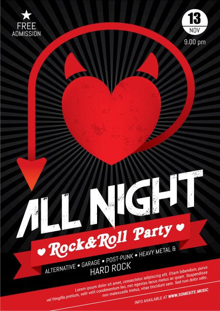 现场摇滚海报图片下载