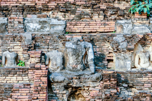 柬埔寨吴哥窟古庙遗址，数码照片为背景图片下载