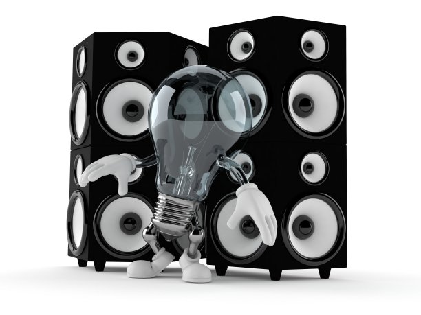 带有大喇叭的灯泡特性图片下载