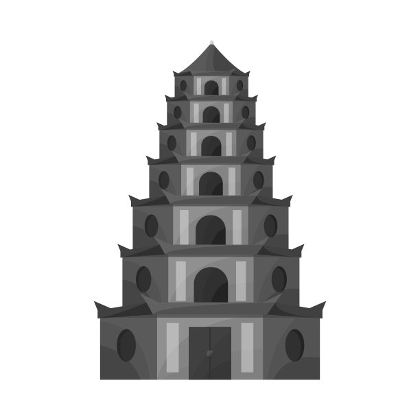 塔和越南标志集图片下载