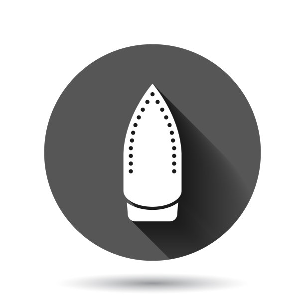 熨斗图标在平式洗衣设备上图片下载