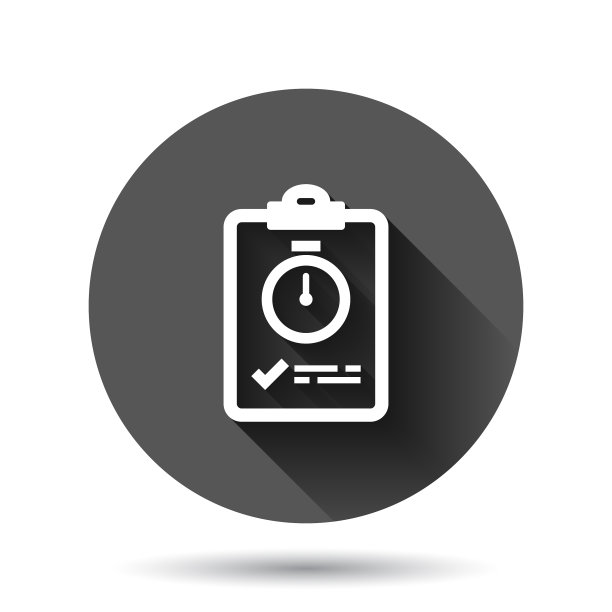 文档检查表图标在扁平化样式上报告图片下载