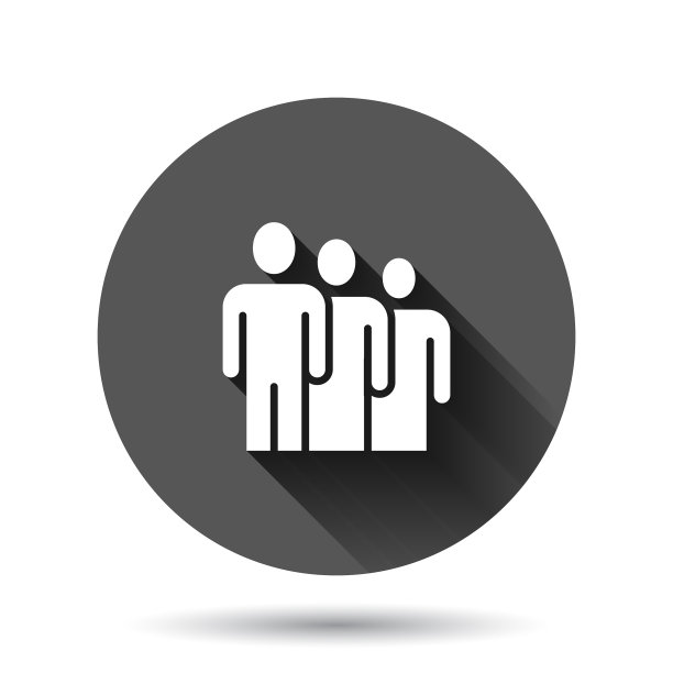 人沟通图标在平风格人上图片下载