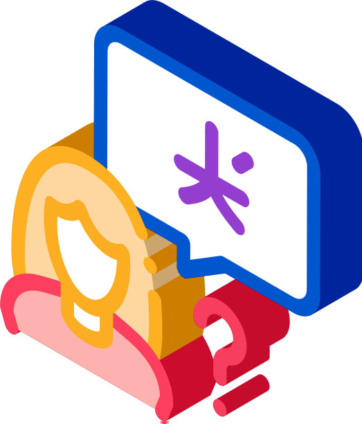 女外国人轮廓等距图标图片下载