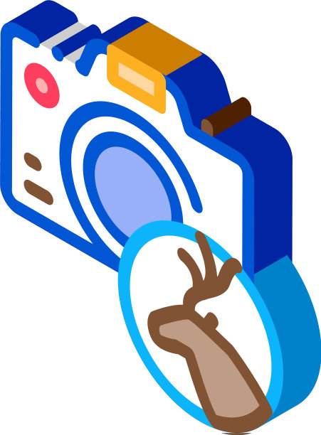 照片相机等距图标图片下载