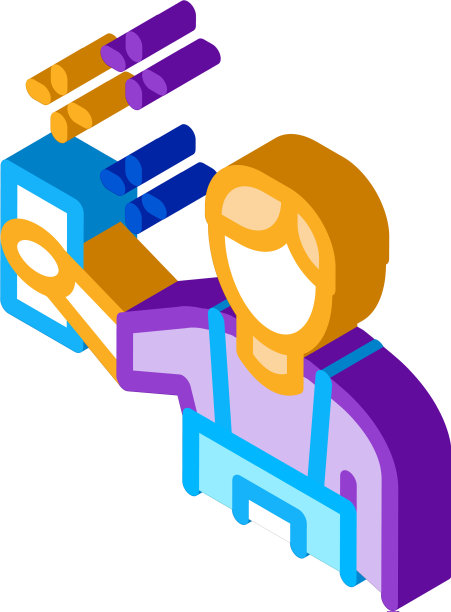 人体清洁等距图标图片下载