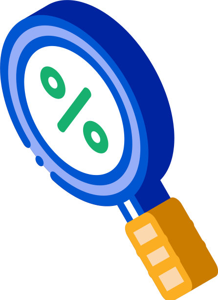 百分比研究等距图标图片下载