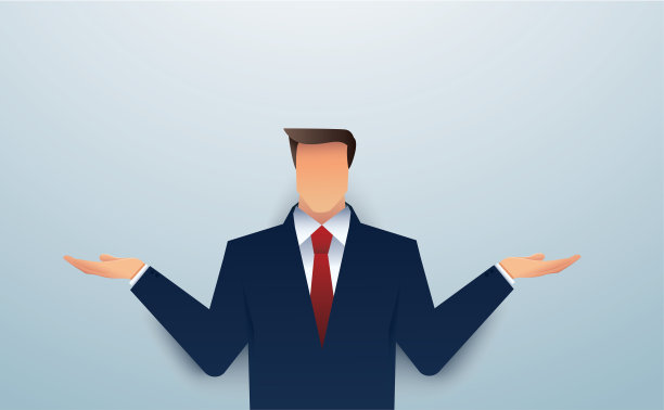 犹豫不决的商人，在两个选择之间徘徊图片下载