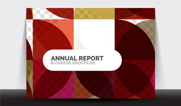 横向a4业务传单年度报告图片下载