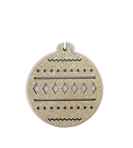 圣诞球，新年和圣诞装饰，孤立在一片白色上图片下载