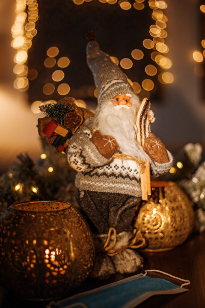 圣诞装饰在圣诞家图片下载