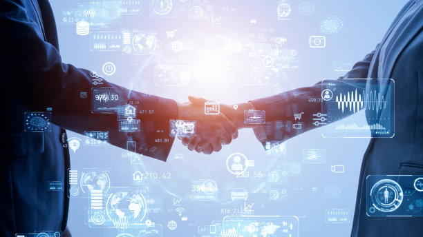 商业网络的概念。群商人。团队合作。人力资源。图片下载