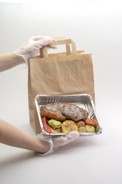 健康合适的食品，健身食品的容器，健康食品的递送图片下载