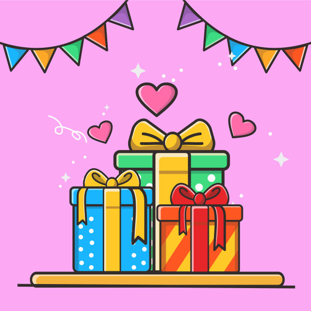 套装礼盒和心形礼品颜色图片下载