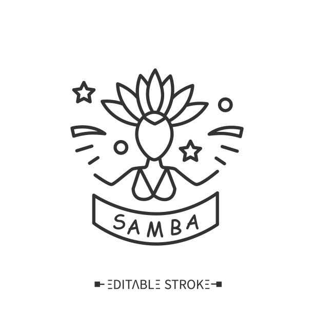 桑巴舞学校。可编辑的图片图片下载