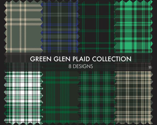绿格伦格子呢无缝图案系列图片下载