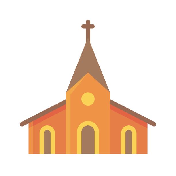 教堂图标，感恩节相关的载体图片下载